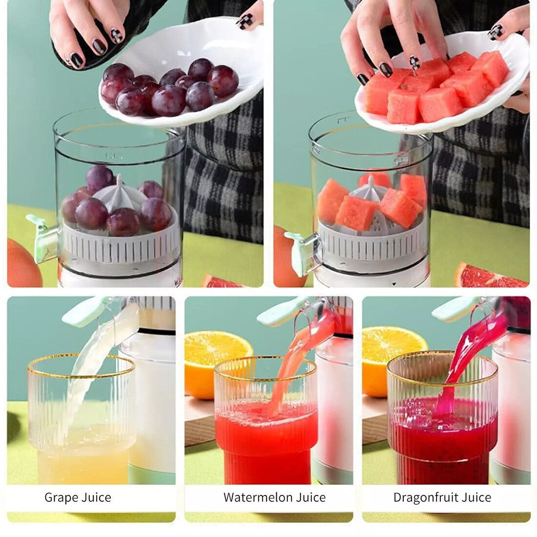 Electric USB Charging Juice Presser Squeezer Orange Lemon Watermelon J